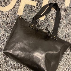 Clare V LE ZIP SAC - BLACK